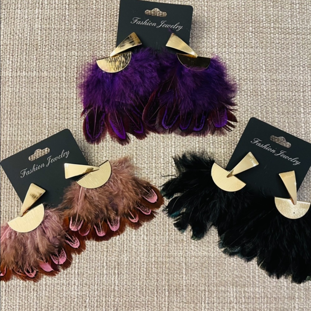 Elegant Feather Earrings